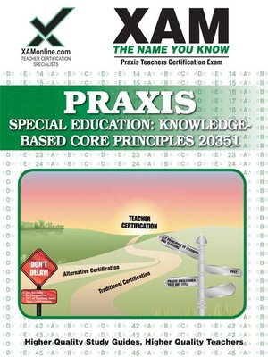 cover image of PRAXIS Special Education: Knowledge-Based Core Principles 20351